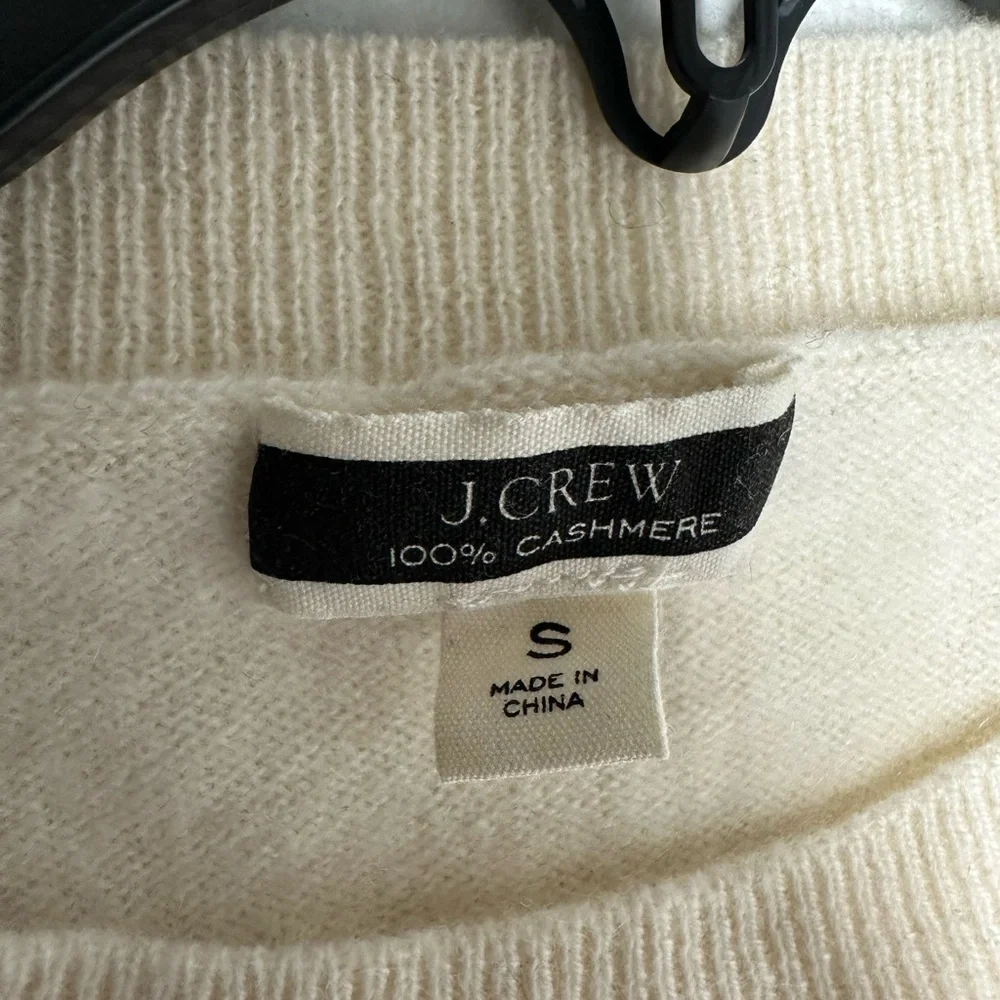 J. Crew | Cashmere Crewneck Sweater With Bow Stripes size S